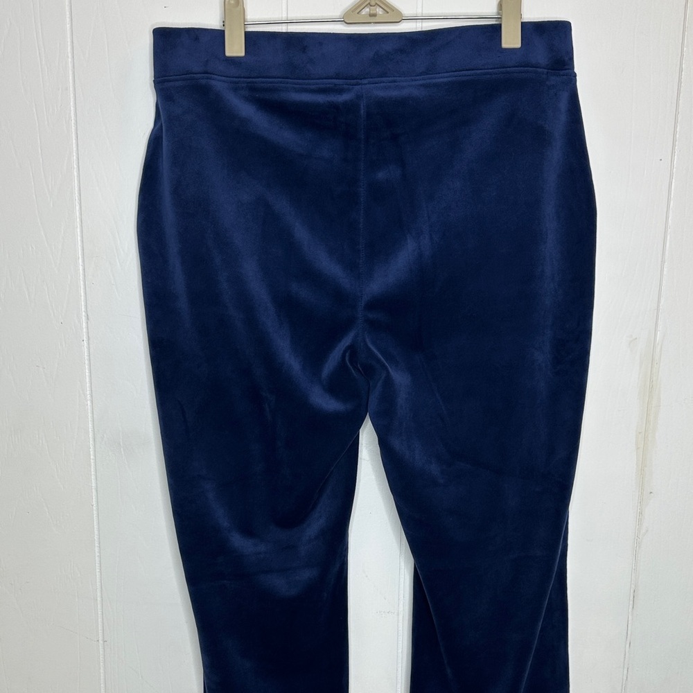 Juicy Couture Royal Blue Velour Wide Leg Pants - Picture 7 of 10
